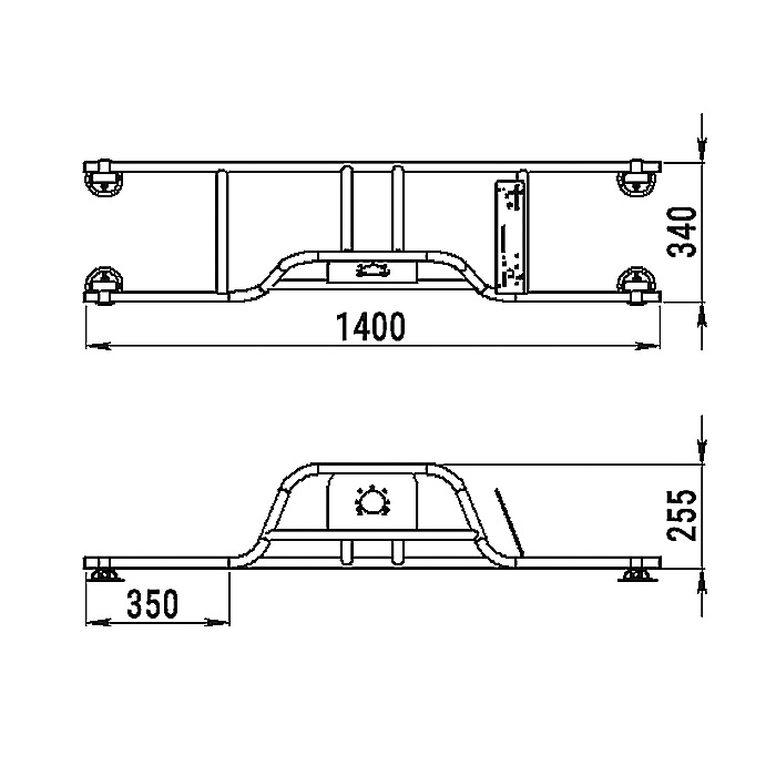 Стойка рулевая с бортовым креплением малая в Чите