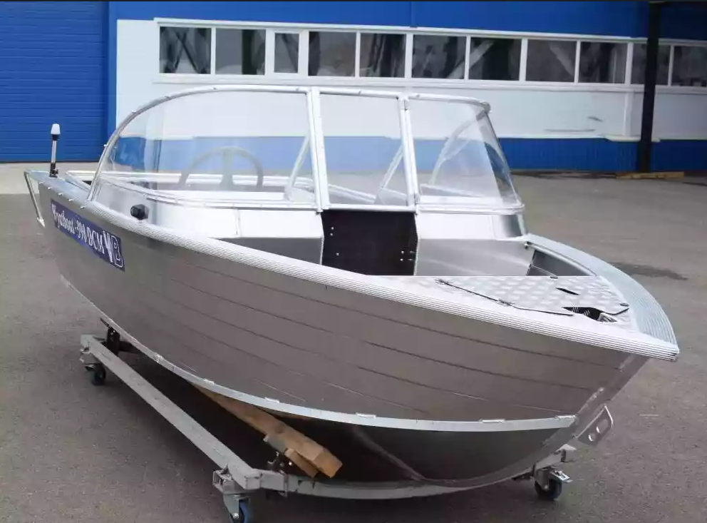Алюминиевая лодка Wyatboat-390 DCM Увеличенный борт в Чите