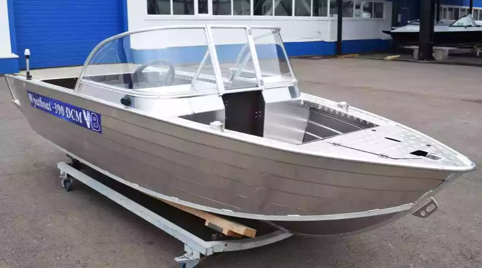 Алюминиевая лодка Wyatboat-390 DCM Увеличенный борт в Чите