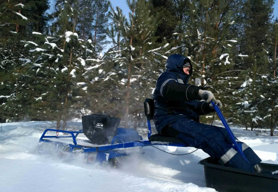 Мотобуксировщик толкач Альбатрос-XL8 с модулем. Без фары, тележки в Чите