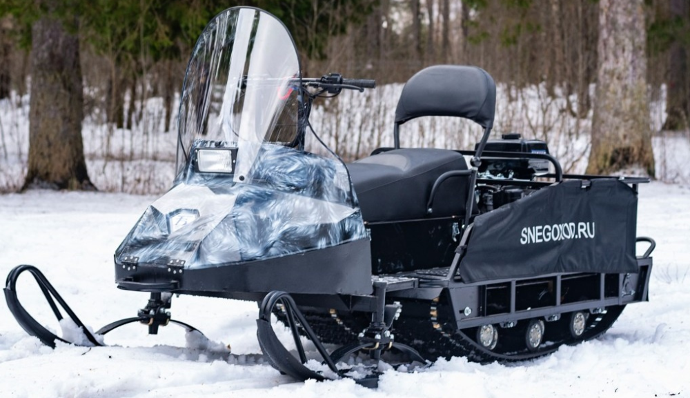 Миниснегоход Бурлак Егерь Экспедитор 15 л.с. , реверс, тормоз, капот белый в Чите