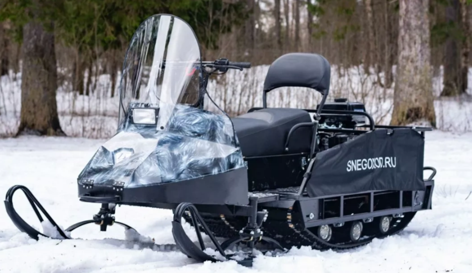 Миниснегоход Егерь Экспедитор 20 л.с. , реверс, тормоз, капот белый в Чите