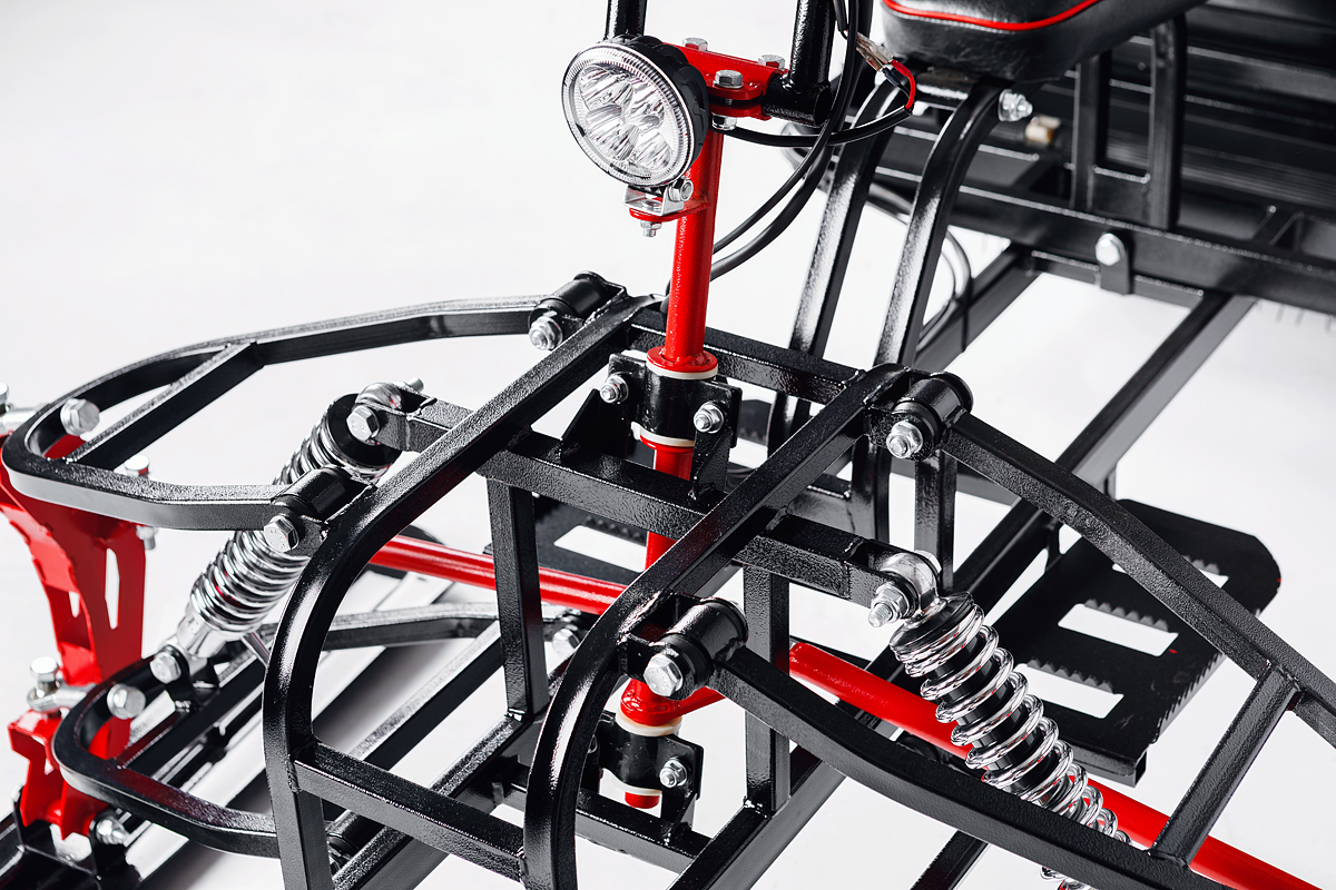 Лыжный модуль IKUDZO с подогревом ручек пластиковые лыжи в Чите