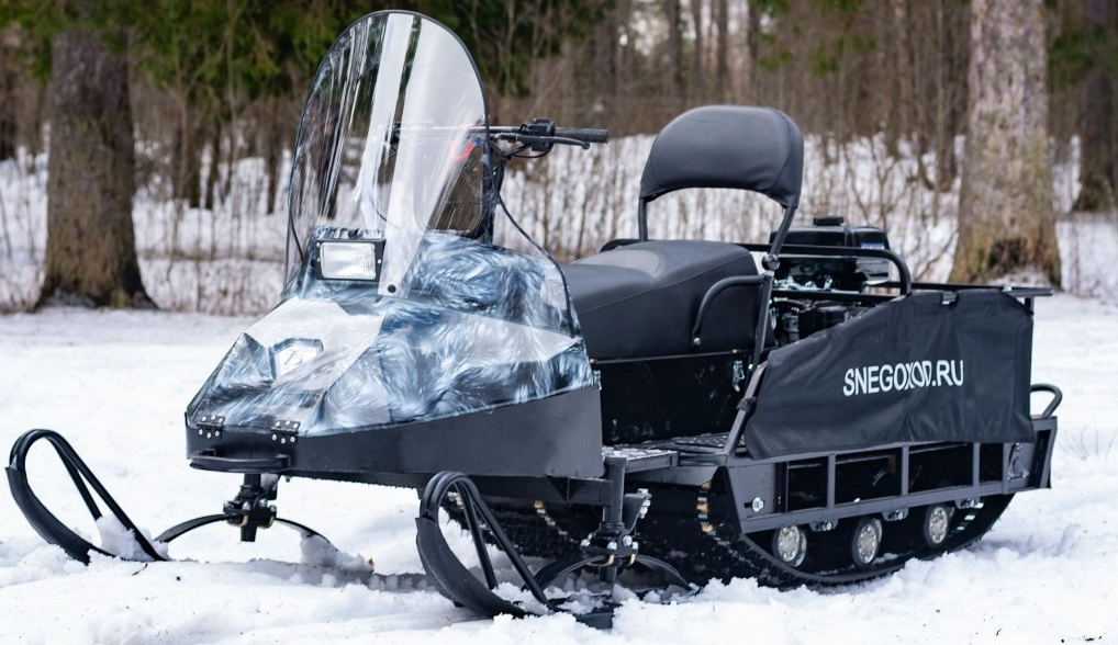 Миниснегоход Бурлак Егерь Экспедитор 15 л.с. , реверс, тормоз, капот белый в Чите