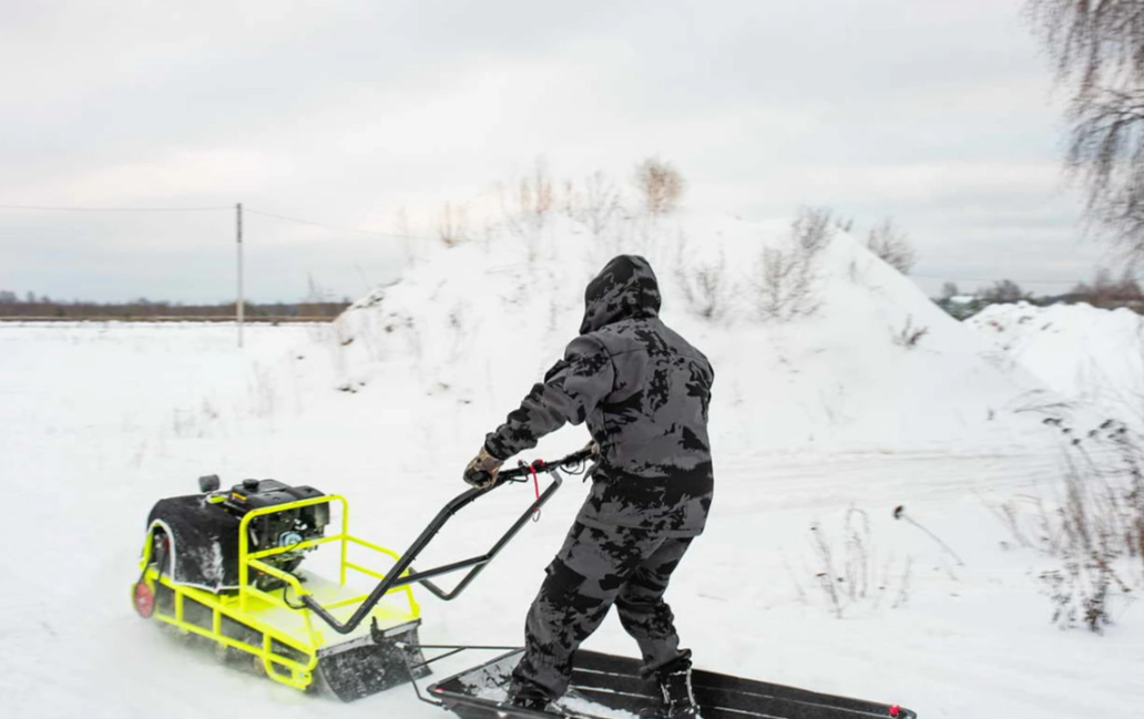 Мотобуксировщик Бурлак ХОЗЯИН-1 (капот металл) в Чите