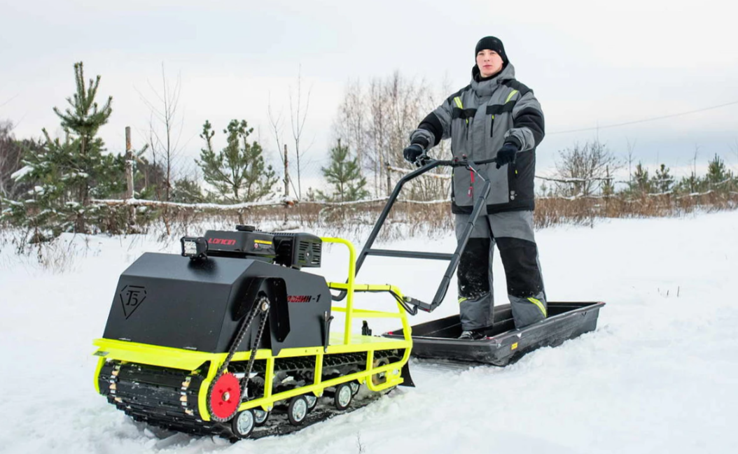 Мотобуксировщик Бурлак ХОЗЯИН-1 (капот металл) в Чите
