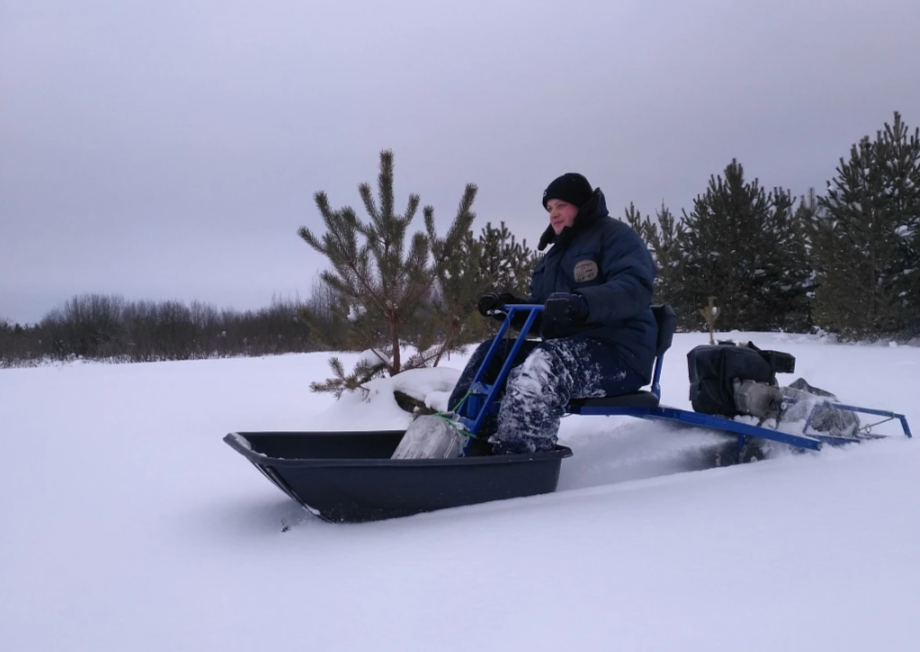 Мотобуксировщик толкач Альбатрос-XL8 с модулем. Без фары, тележки в Чите