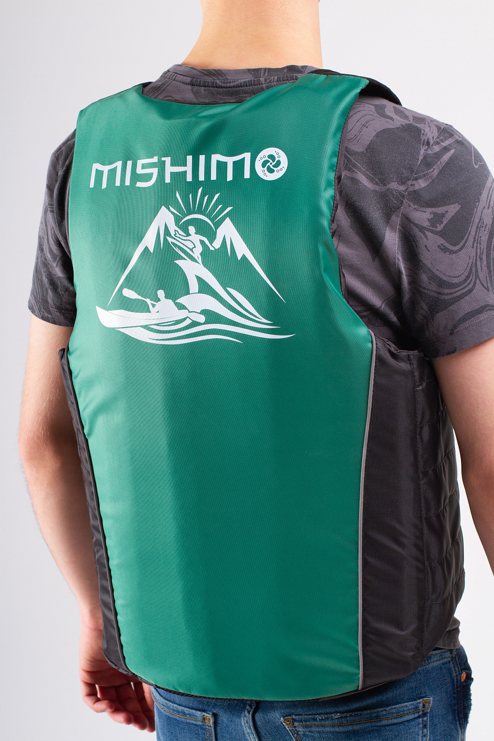 Жилет спасательный MISHIMO PRO Премиум качества Черно-зеленый в Чите