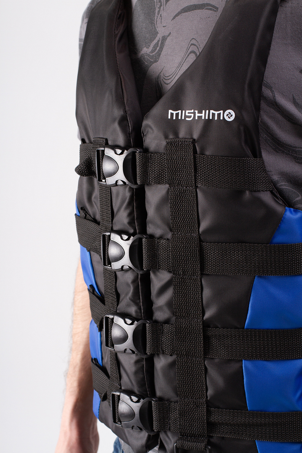 Жилет спасательный MISHIMO PRO Премиум качества Черно-синий в Чите