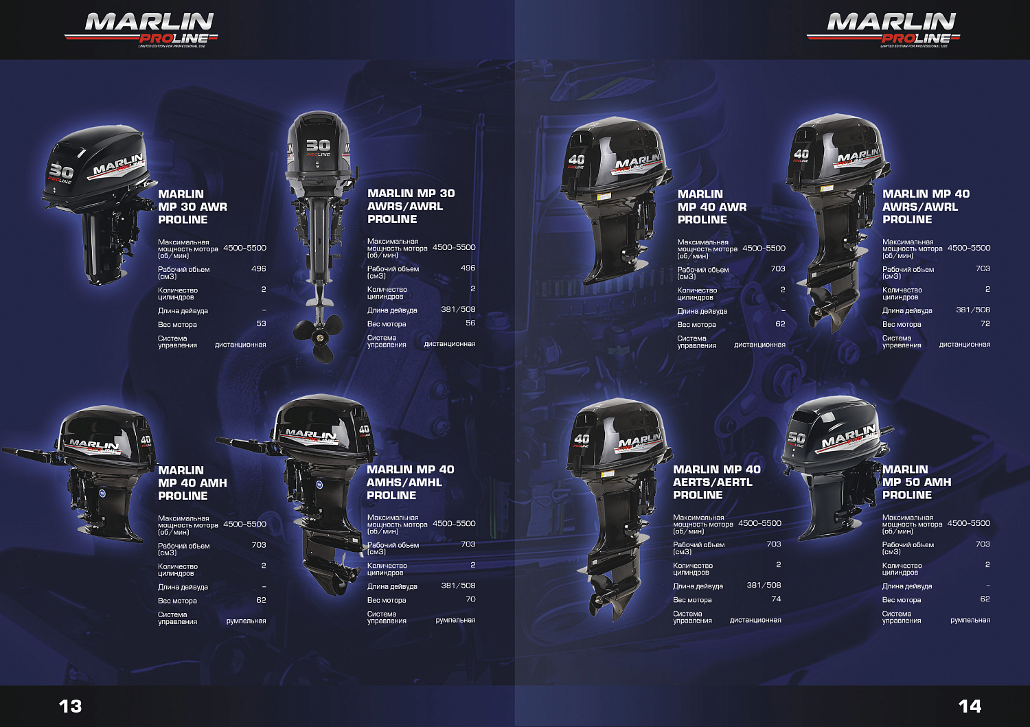 Лодочный мотор MARLIN PROLINE MP 50 AWRS в Чите