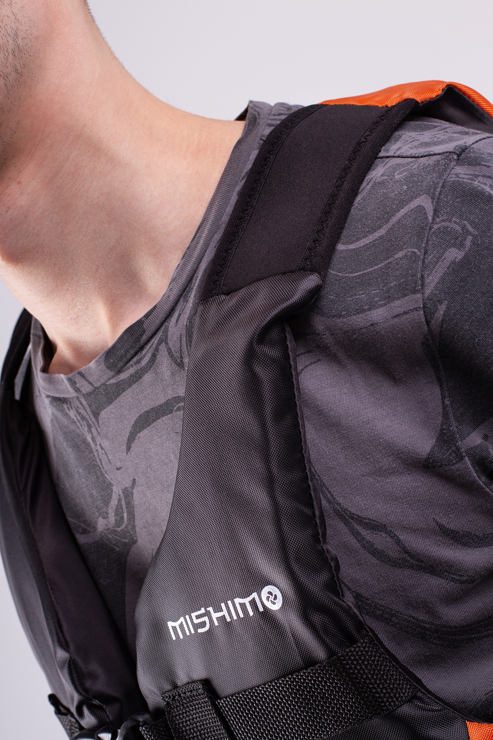 Жилет спасательный MISHIMO PRO Премиум качества Черно-оранжевый в Чите